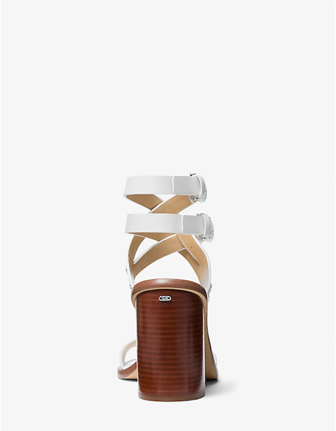 Irene Studded Leather Block Heel Sandal
