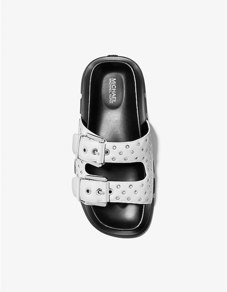 Colby Grommeted Leather Flat Sandal