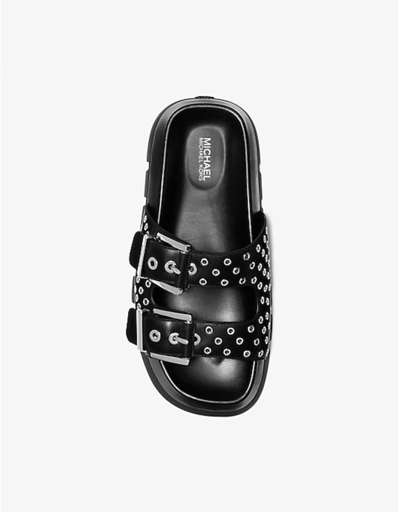 Colby Grommeted Leather Flat Sandal