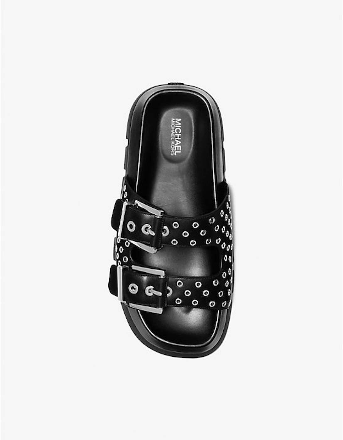 Colby Grommeted Leather Flat Sandal