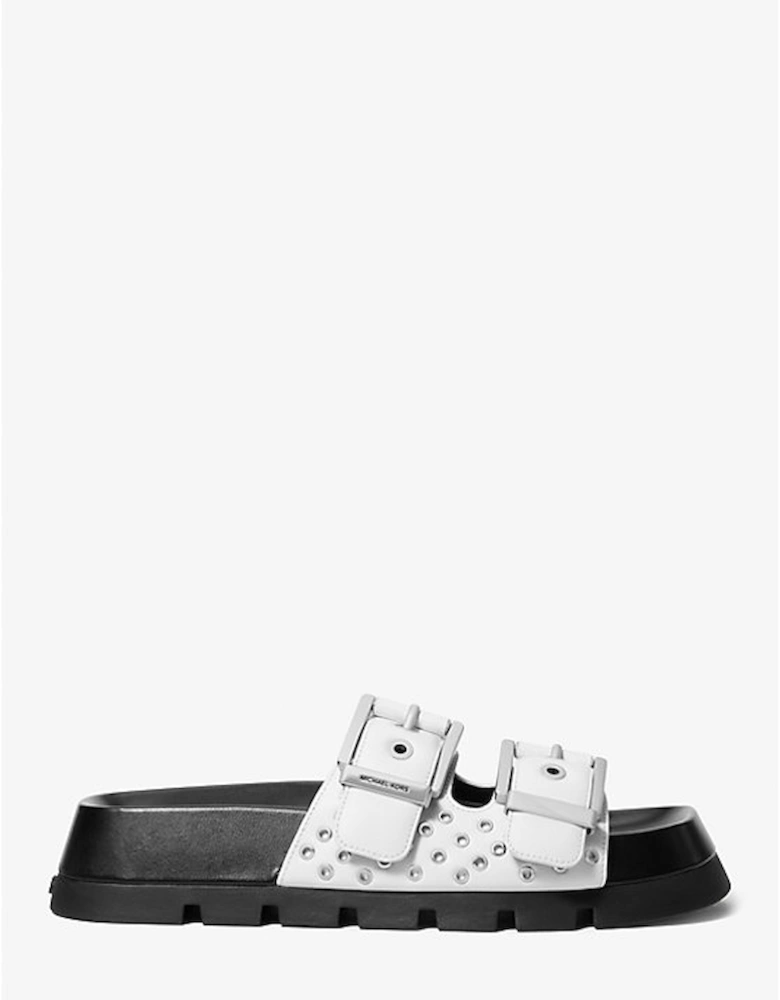 Colby Grommeted Leather Flat Sandal