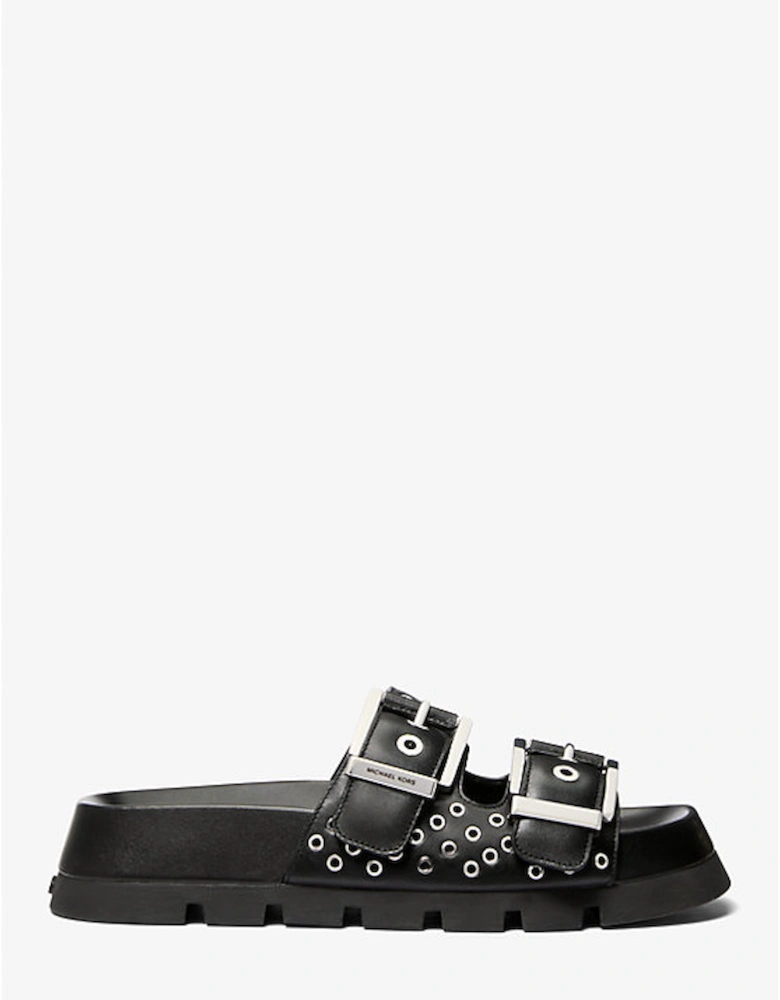 Colby Grommeted Leather Flat Sandal