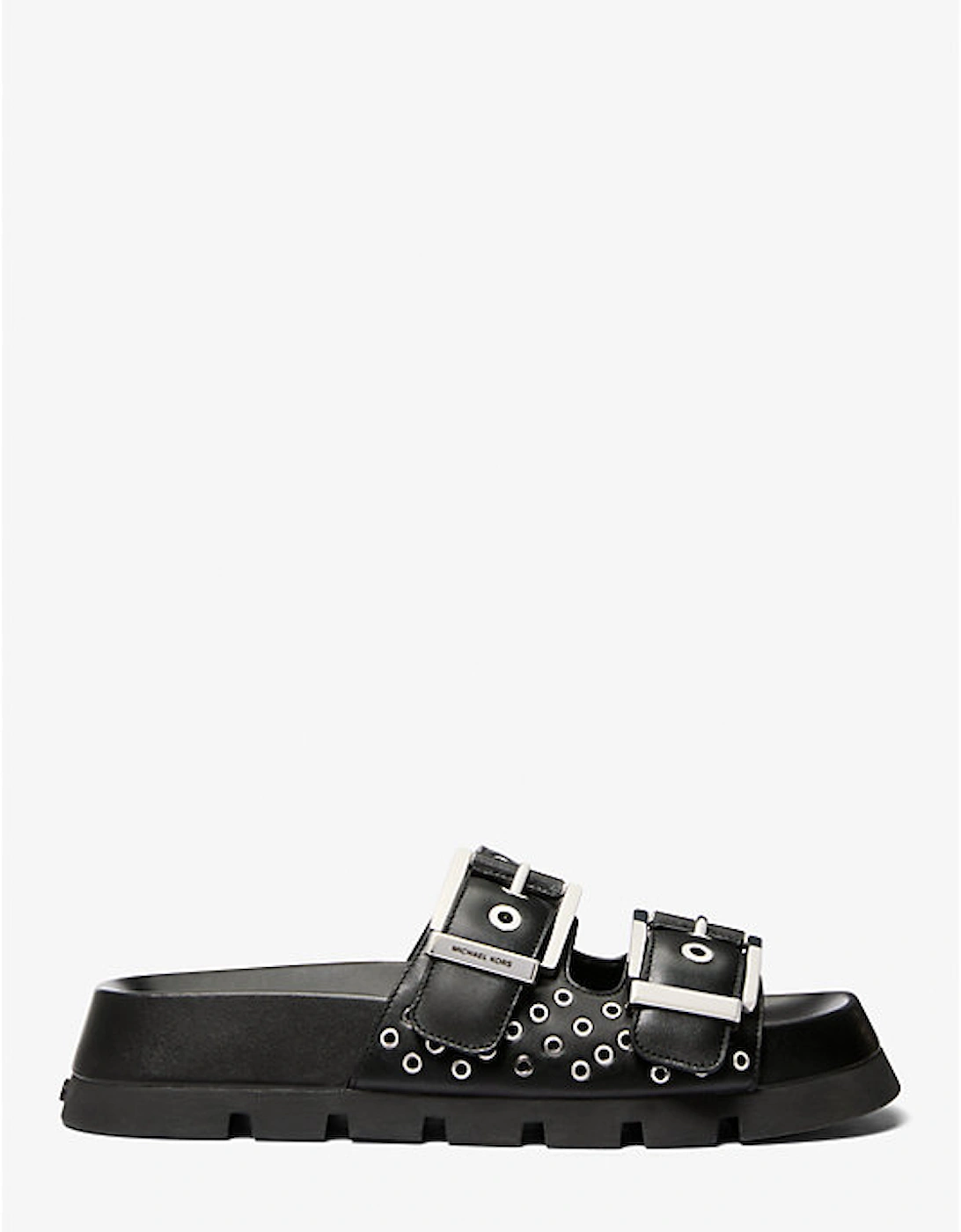 Colby Grommeted Leather Flat Sandal