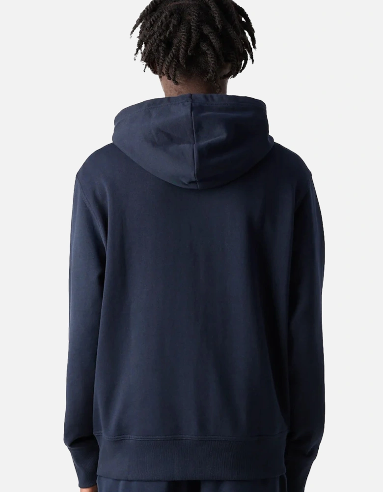 BOSS Logo Print Webasic Hoodie Dark Blue
