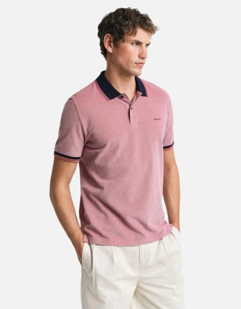 4 Colour Oxford SS Pique - Deep Orange