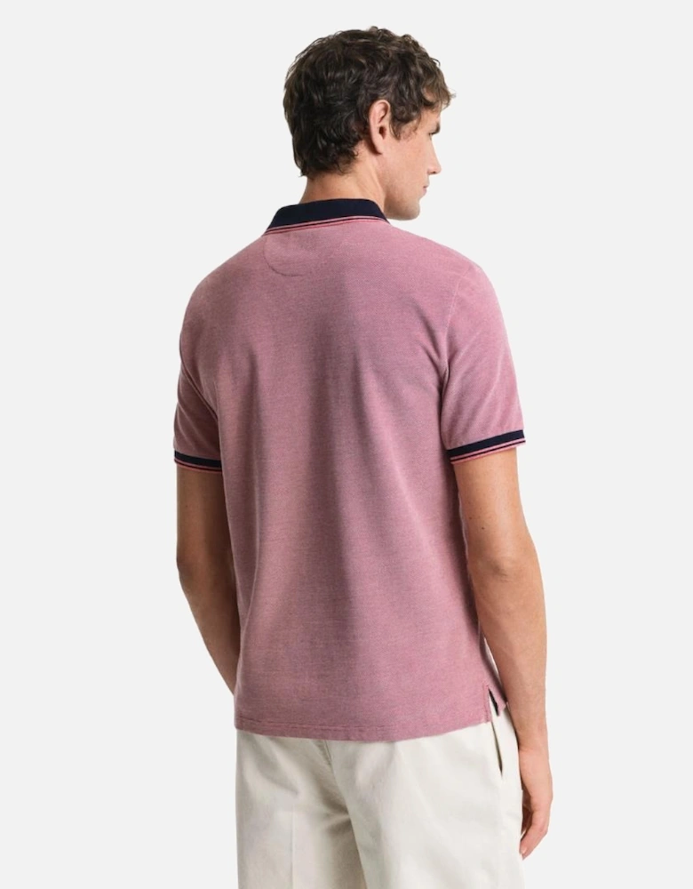 4 Colour Oxford SS Pique - Deep Orange