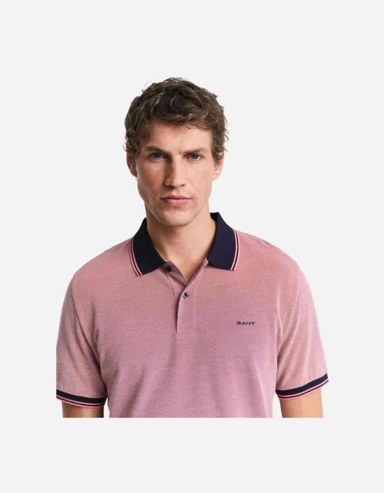 4 Colour Oxford SS Pique - Deep Orange