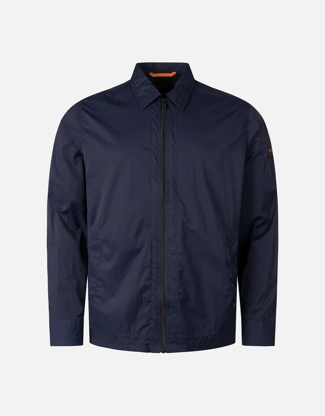 Men's BOSS Leejay 1 Overshirt Dark Blue - Navy - Size: 38/Regular