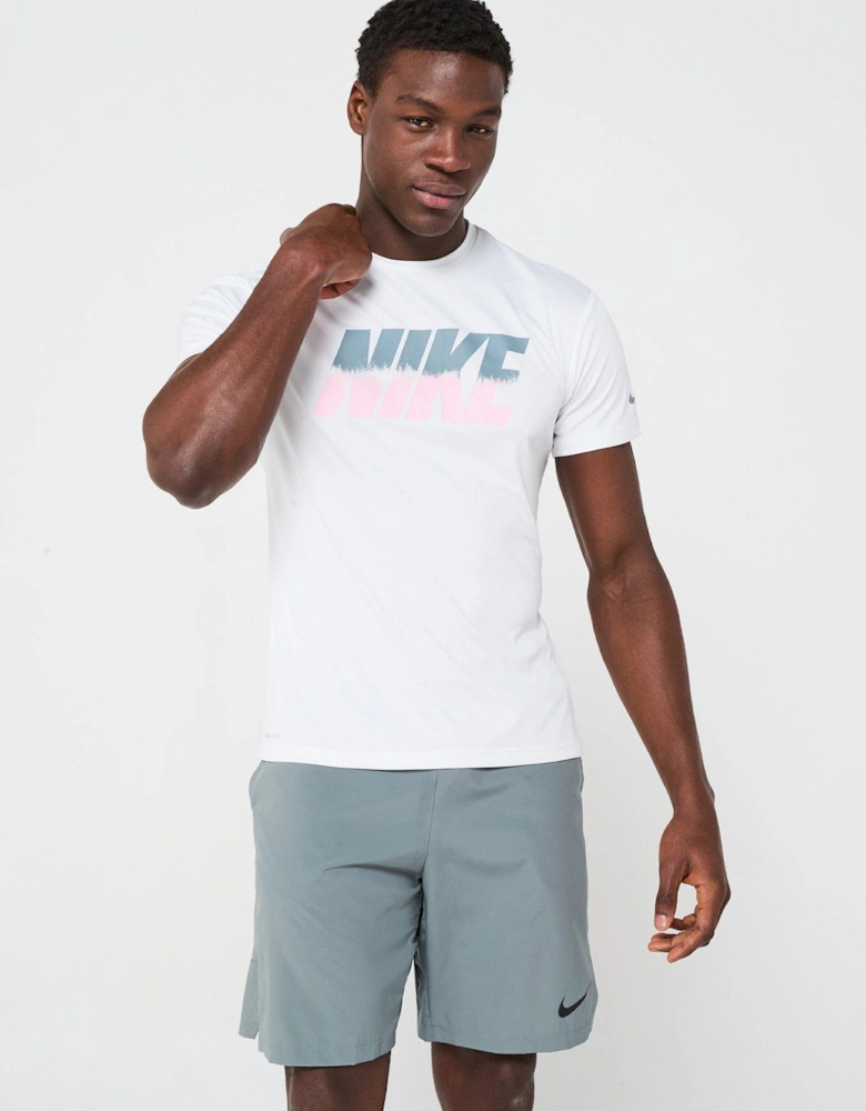 Mens Ocean Merge Short Sleeve Hydroguard T Shirt - White