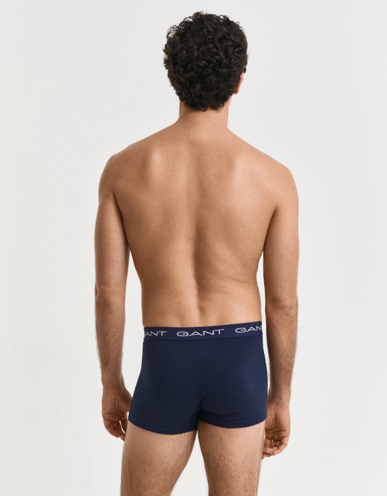 5-Pack Slim Fit/Regular Rise Boxer Trunks, Marine