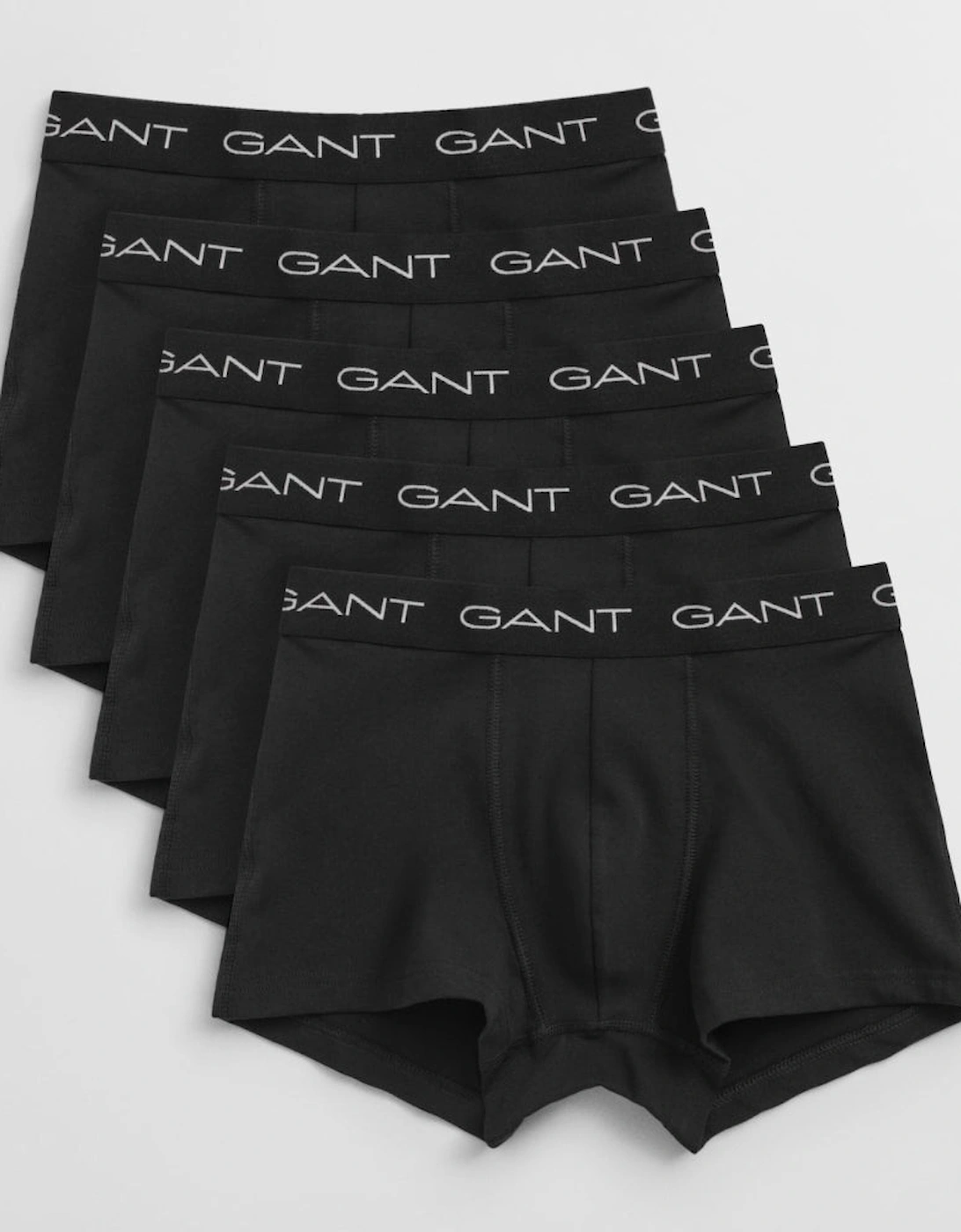 5-Pack Slim Fit/Regular Waist Boxer Trunks, Black, 4 of 3