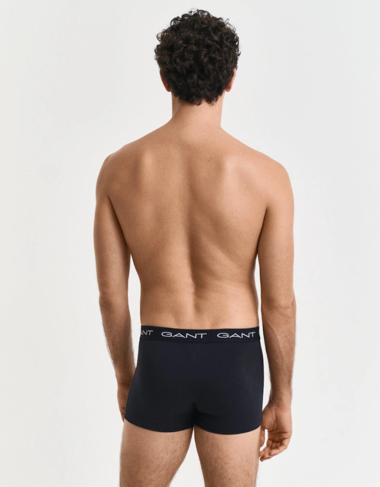 7-Pack Regular Waist Boxer Trunks, Black