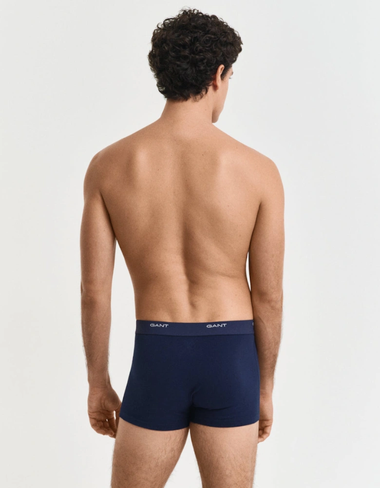 3-Pack Regular Waist, Core Boxer Trunks, Marine