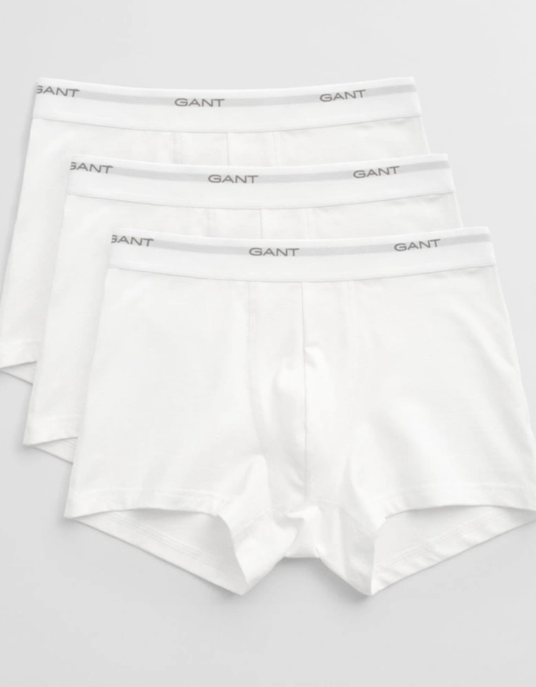 3-Pack Core Boxer Trunks, White