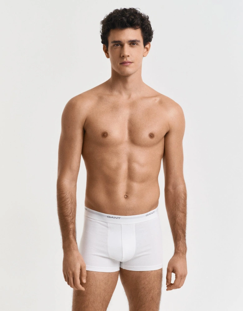 3-Pack Core Boxer Trunks, White