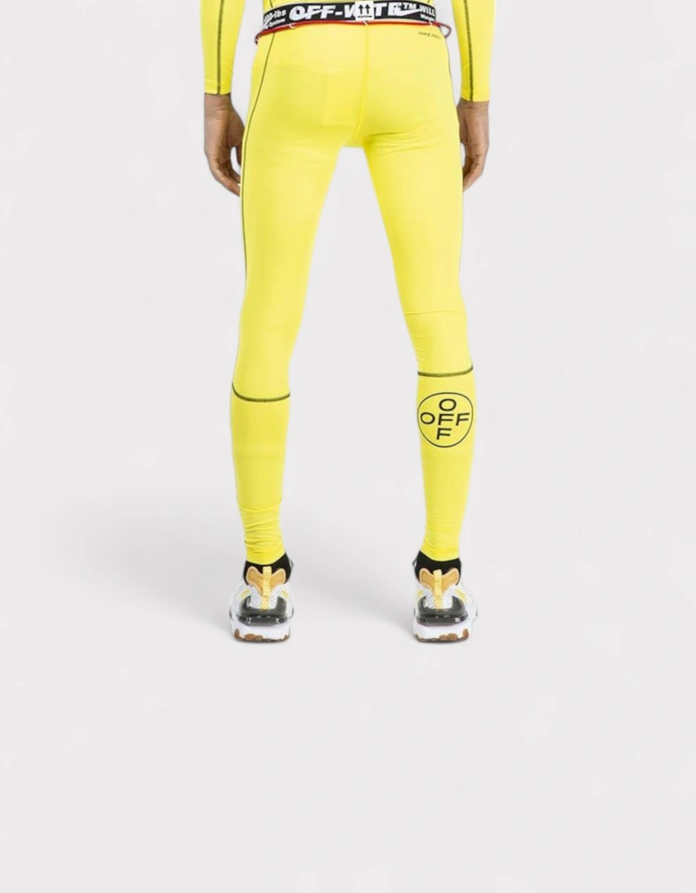 x Off-White Pro Running Tights Opti Yellow