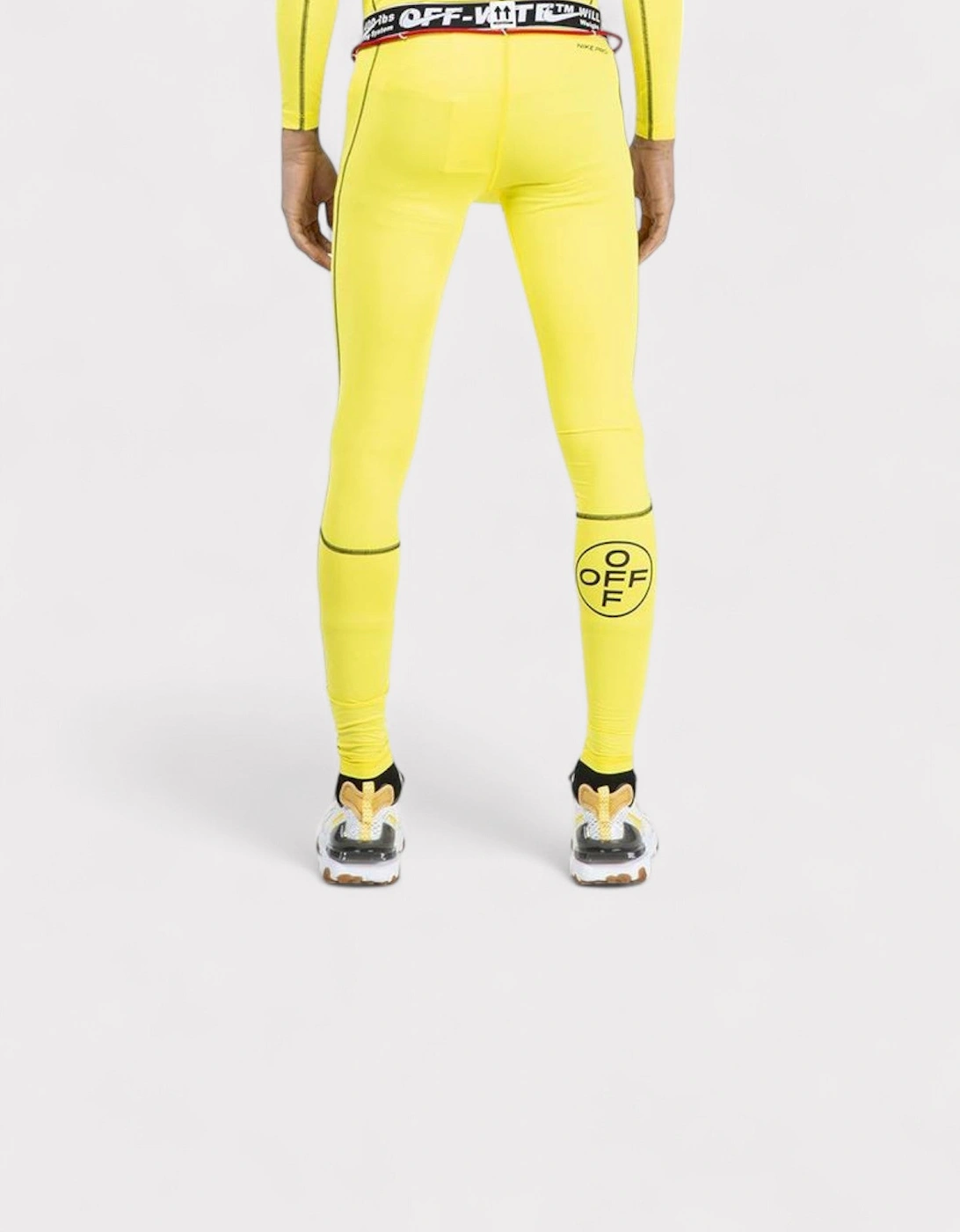 x Off-White Pro Running Tights Opti Yellow