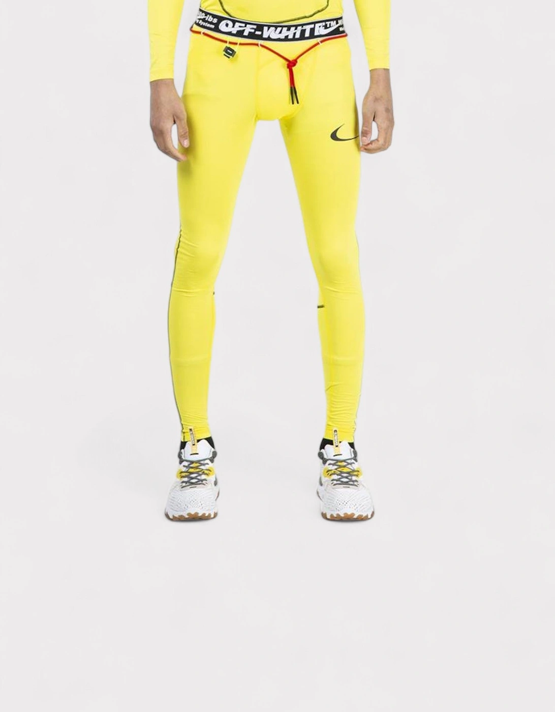 x Off-White Pro Running Tights Opti Yellow