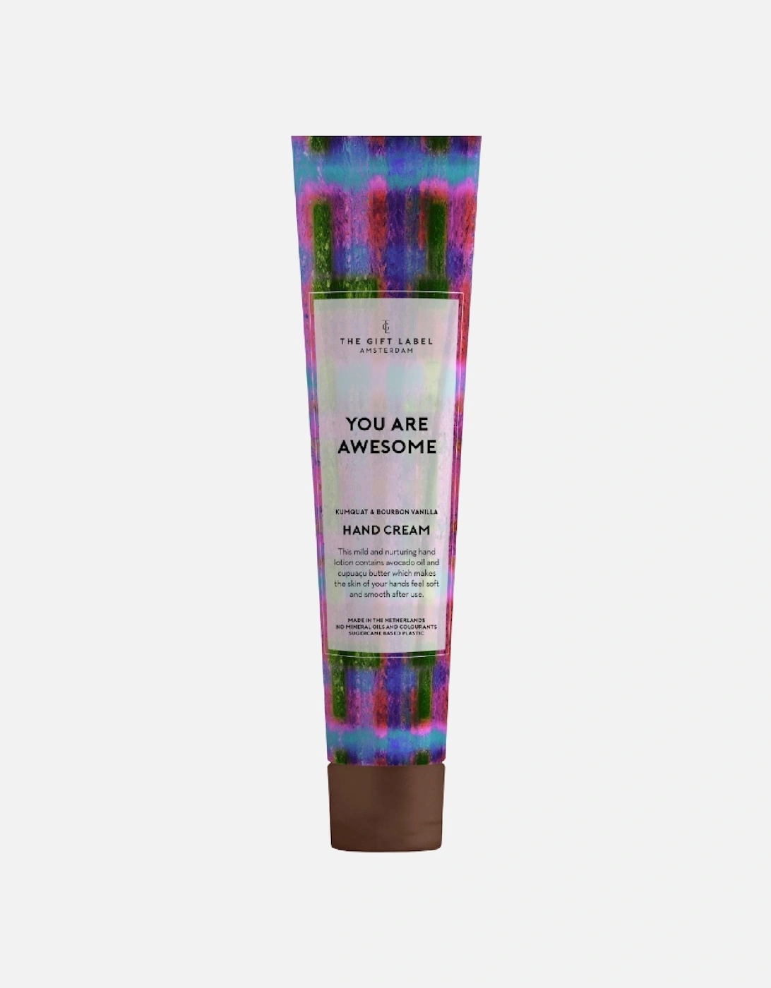 The Gift Label Hand Cream Tube You Are Awesome Neon Tartan, 2 of 1