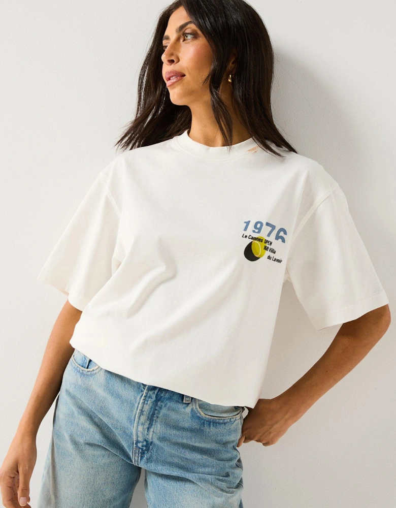 Tennis Oversized Graphic Tshirt
