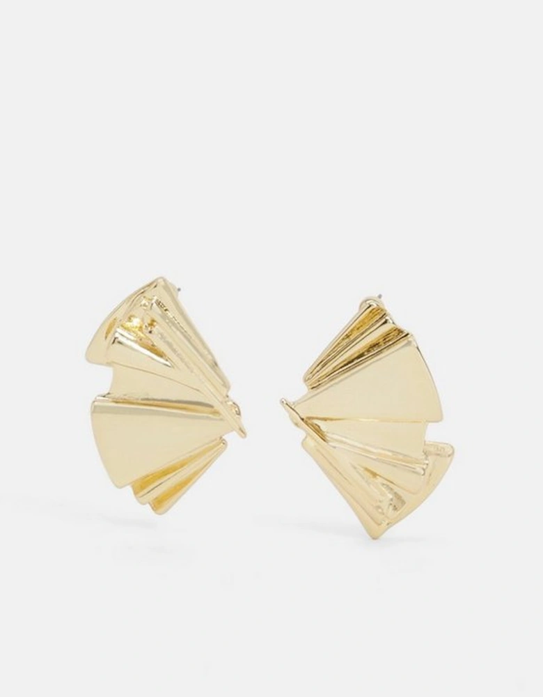 Exaggerated Gild Stud Earrings