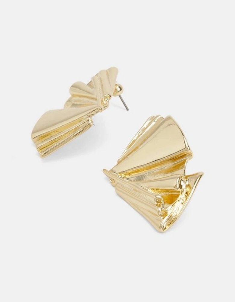 Exaggerated Gild Stud Earrings