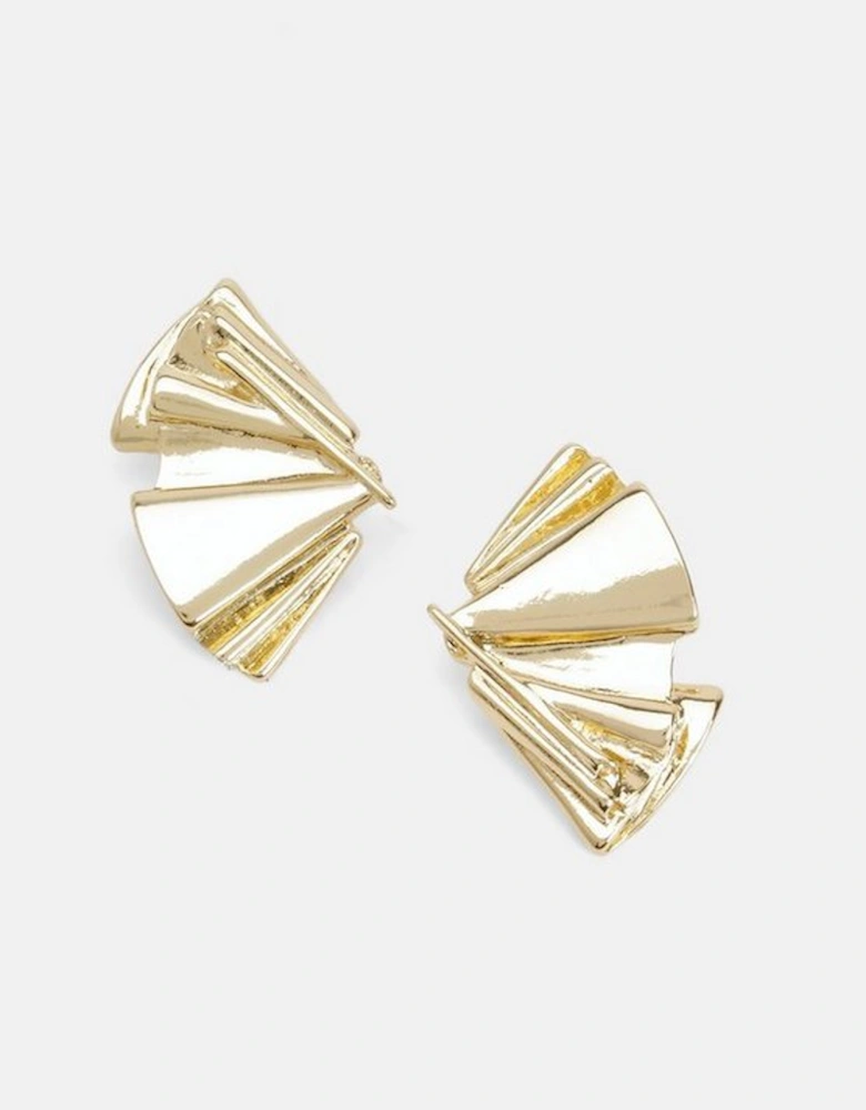 Exaggerated Gild Stud Earrings