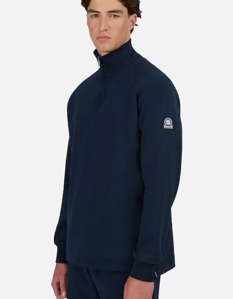 Interlock Quarter Zip Navy