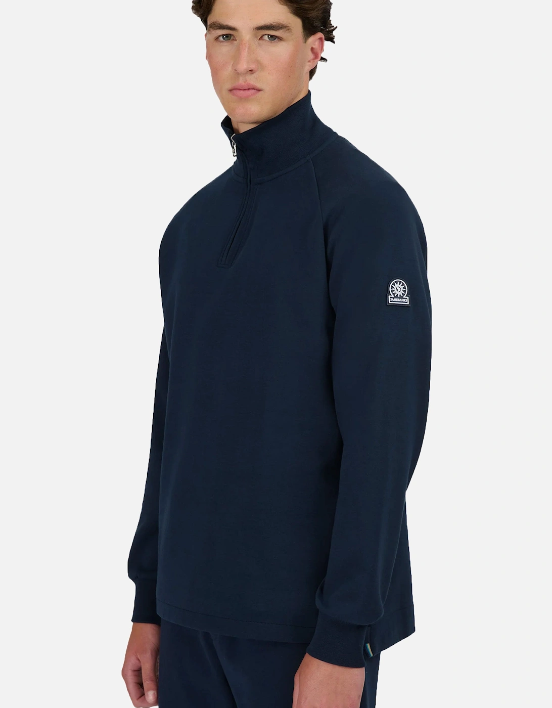 Interlock Quarter Zip Navy