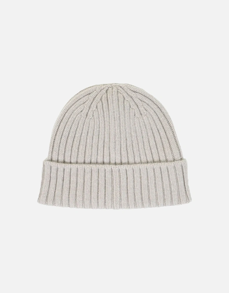 Watch Hat With Patch Cement Grey