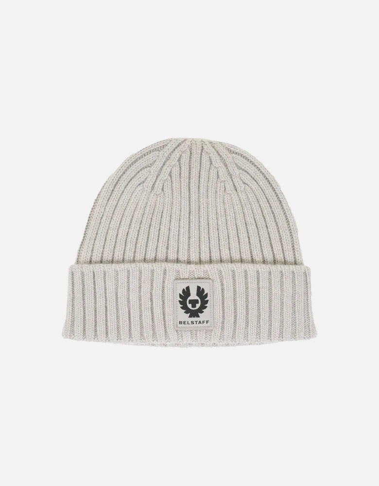 Watch Hat With Patch Cement Grey