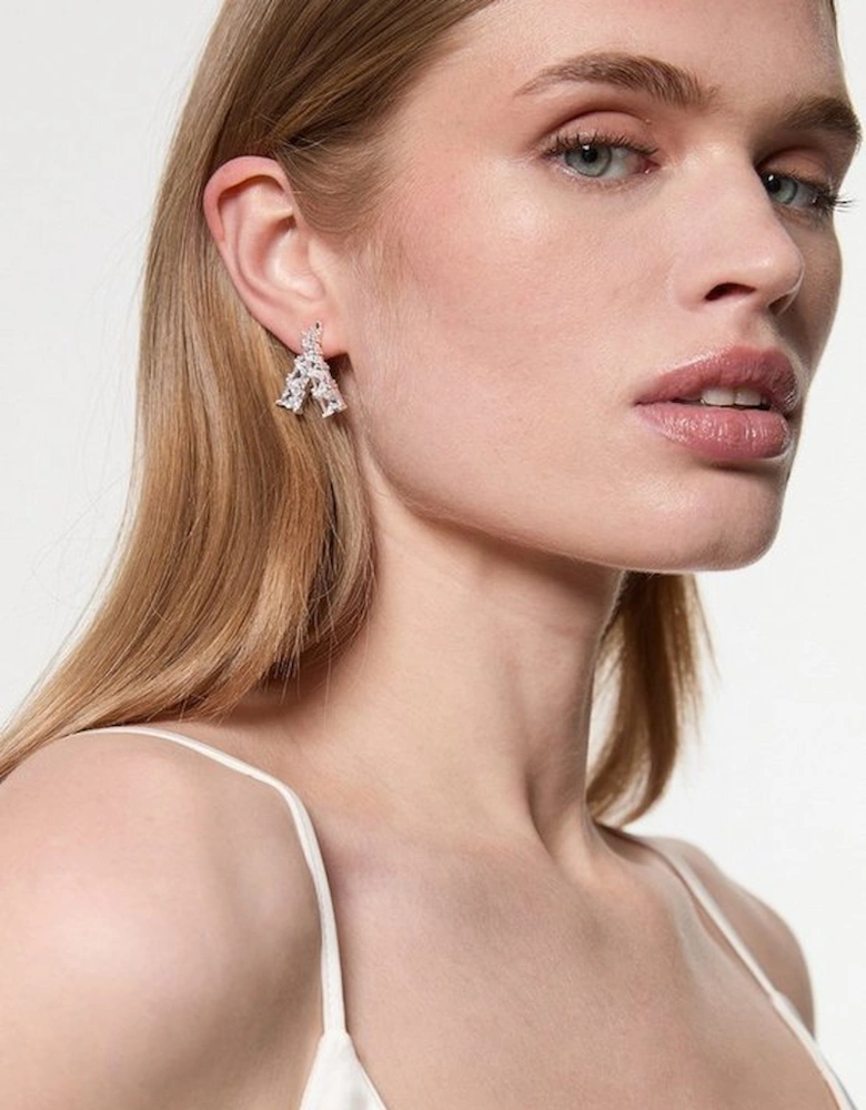 Diamante Detail Stud Earrings