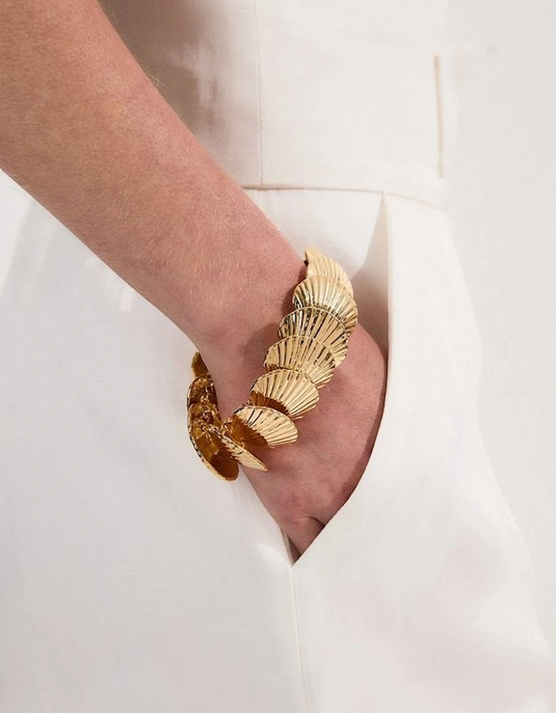 Gold Shell Statement Bracelet, 5 of 4