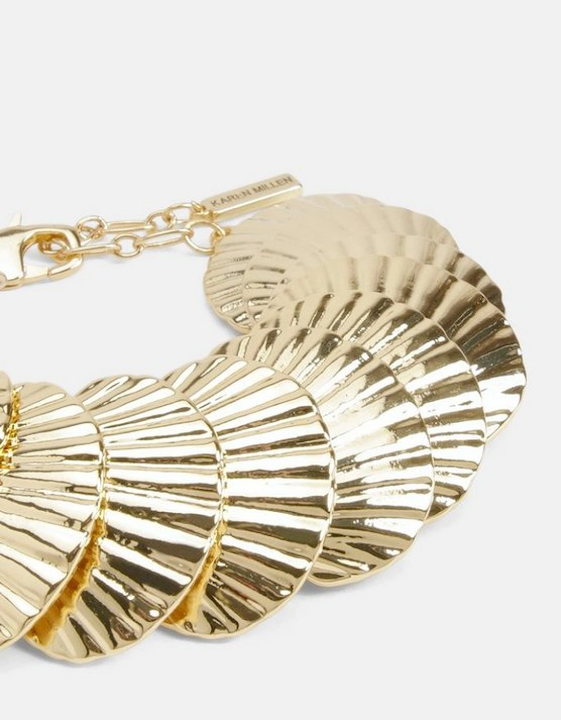 Gold Shell Statement Bracelet