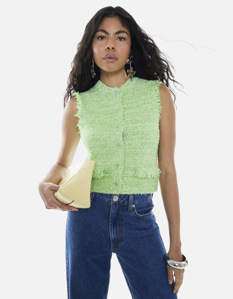 Boucle Fringed Waistcoat