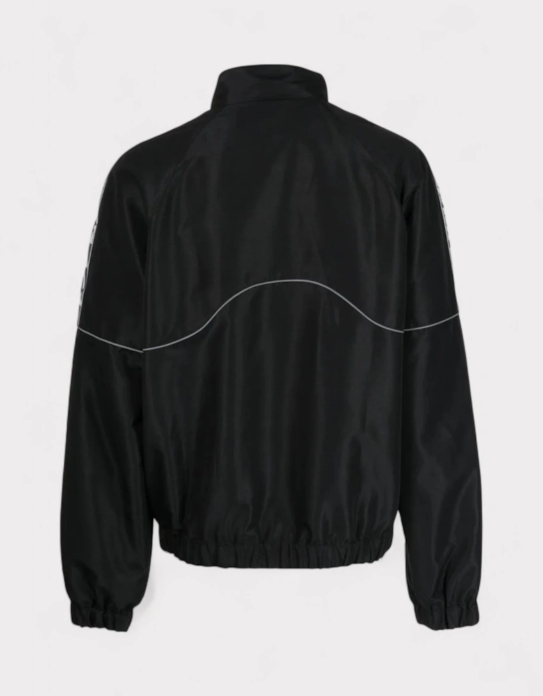 Piping Logo Track Jacket Black