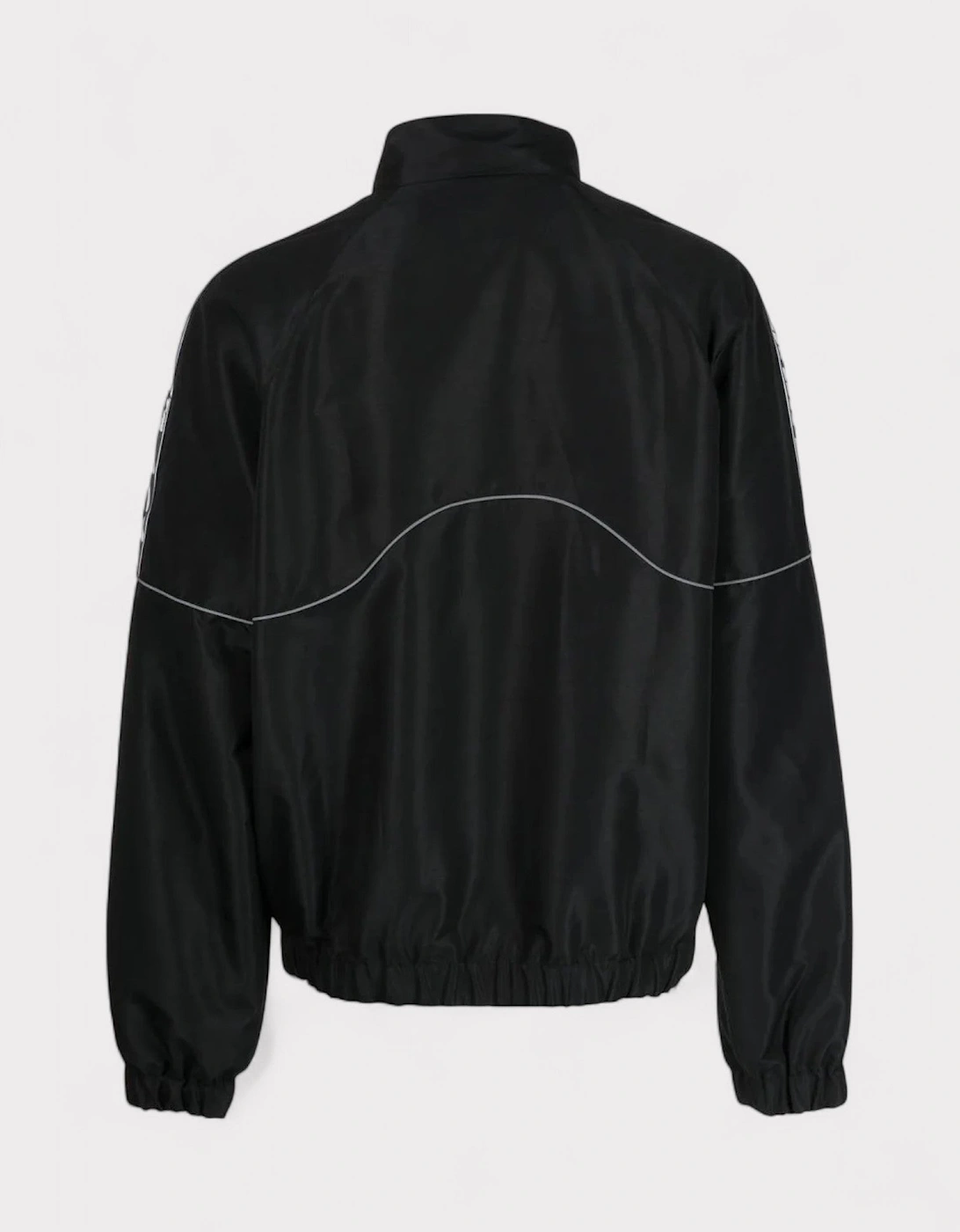 Piping Logo Track Jacket Black