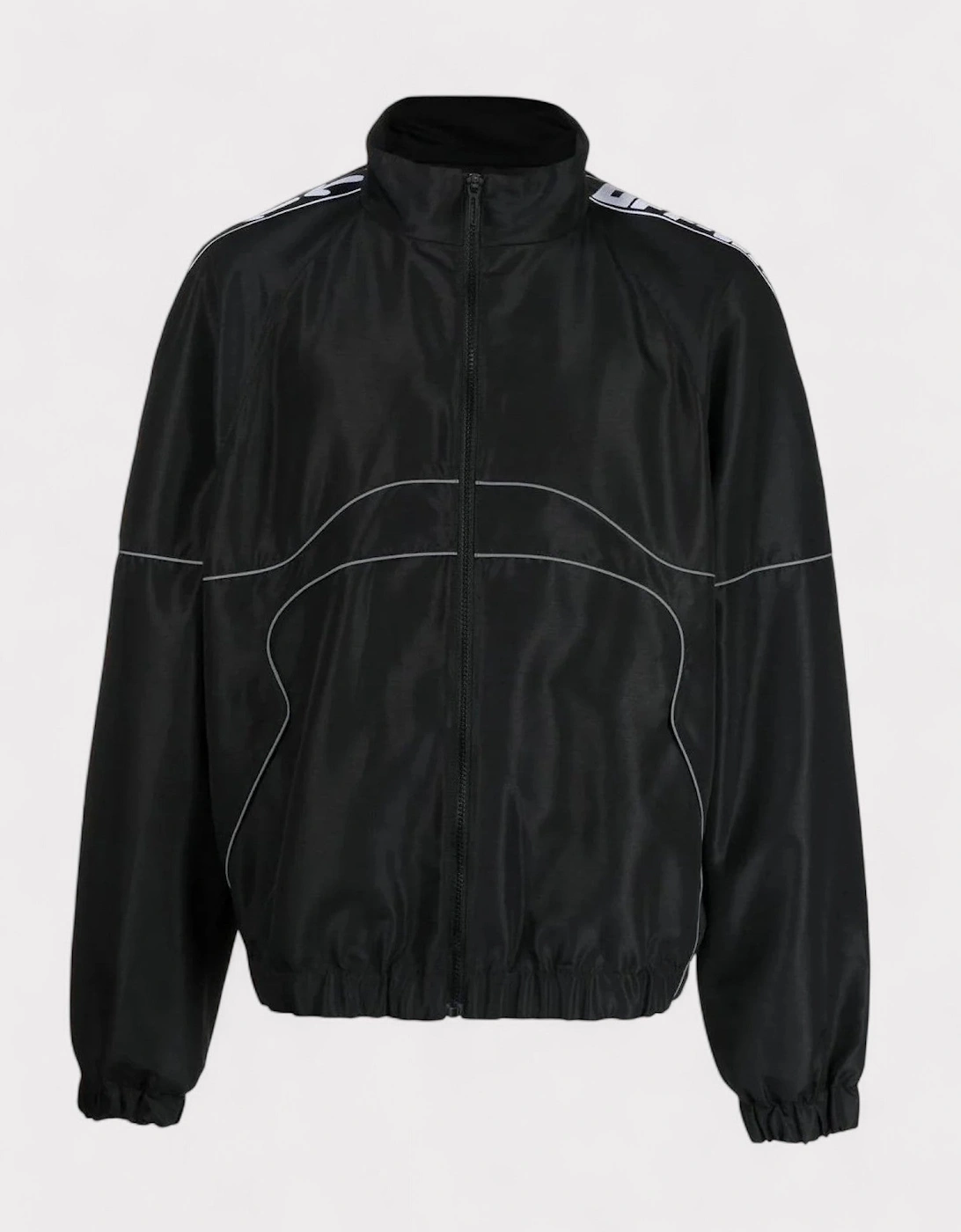 Piping Logo Track Jacket Black, 4 of 3