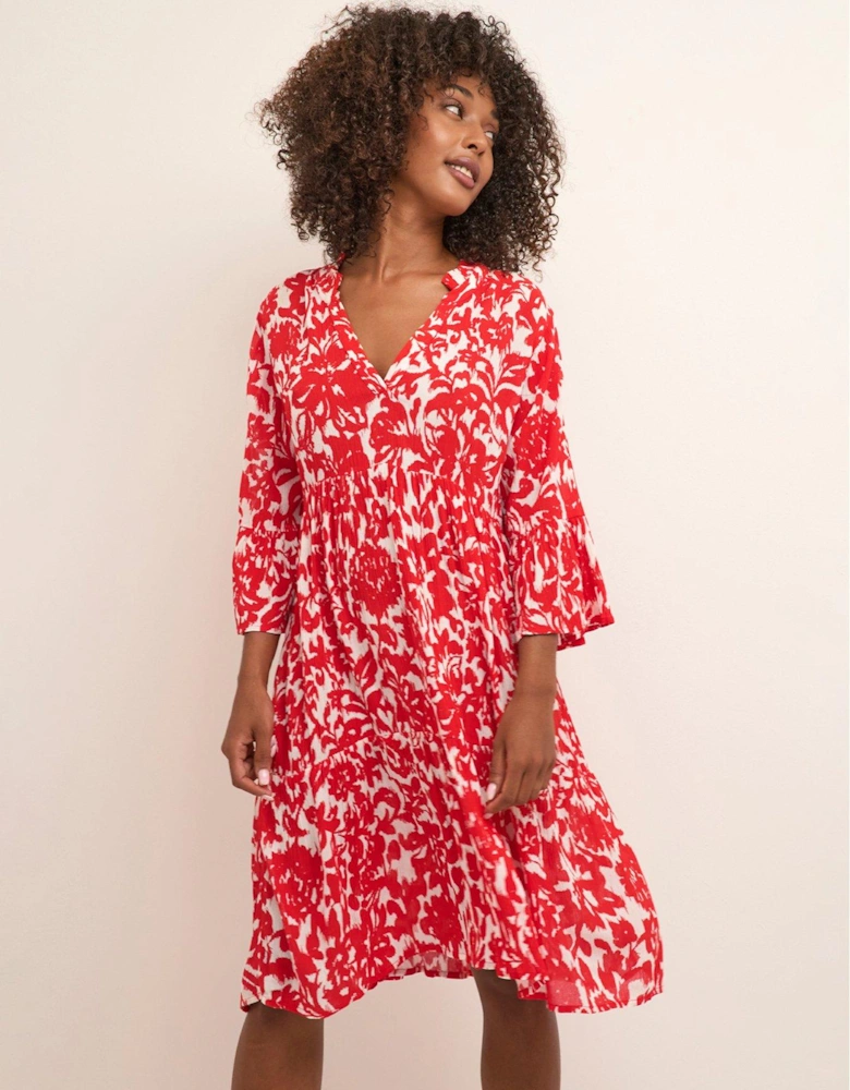 Ellen Amber Dress - Red