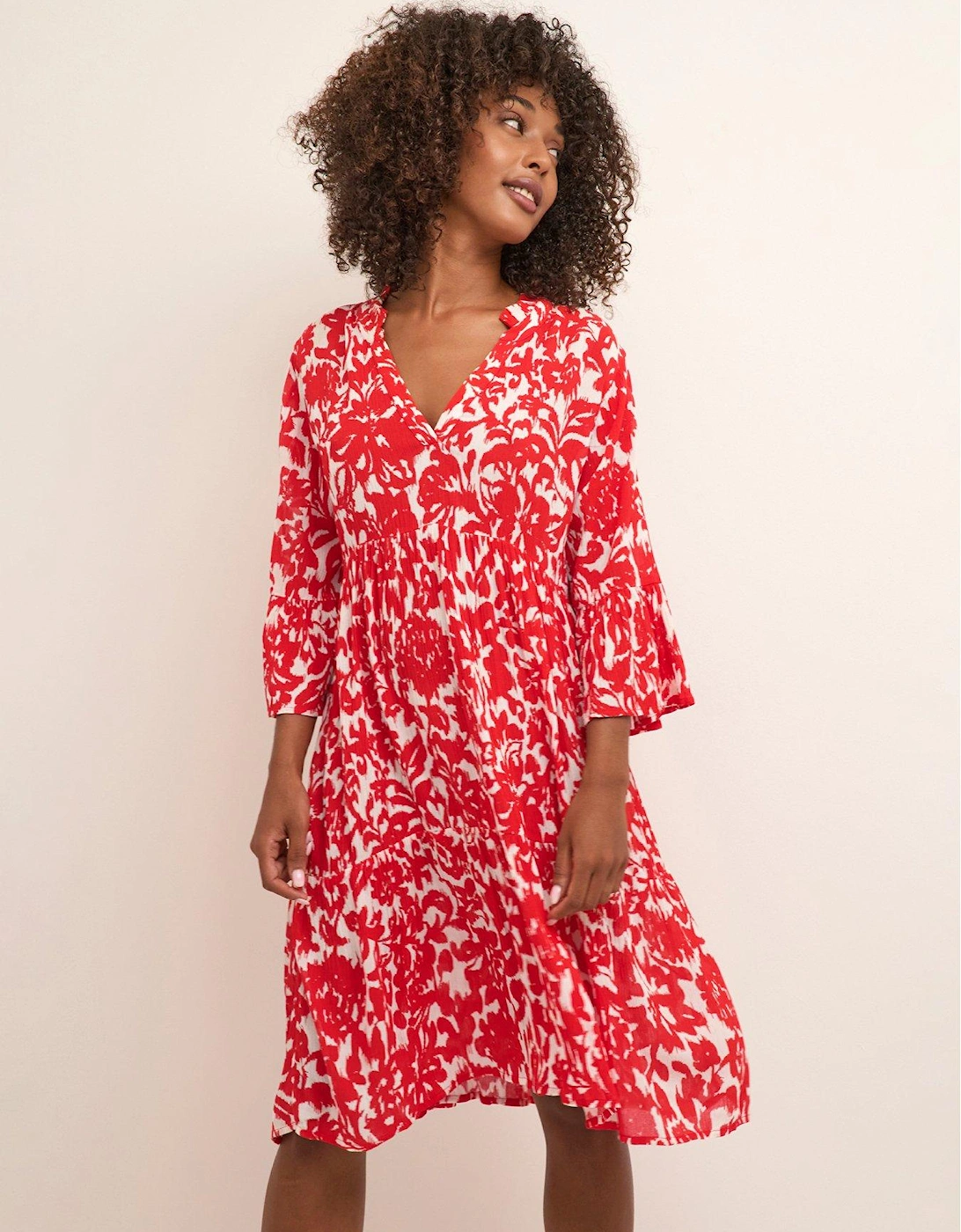 Ellen Amber Dress - Red, 2 of 1