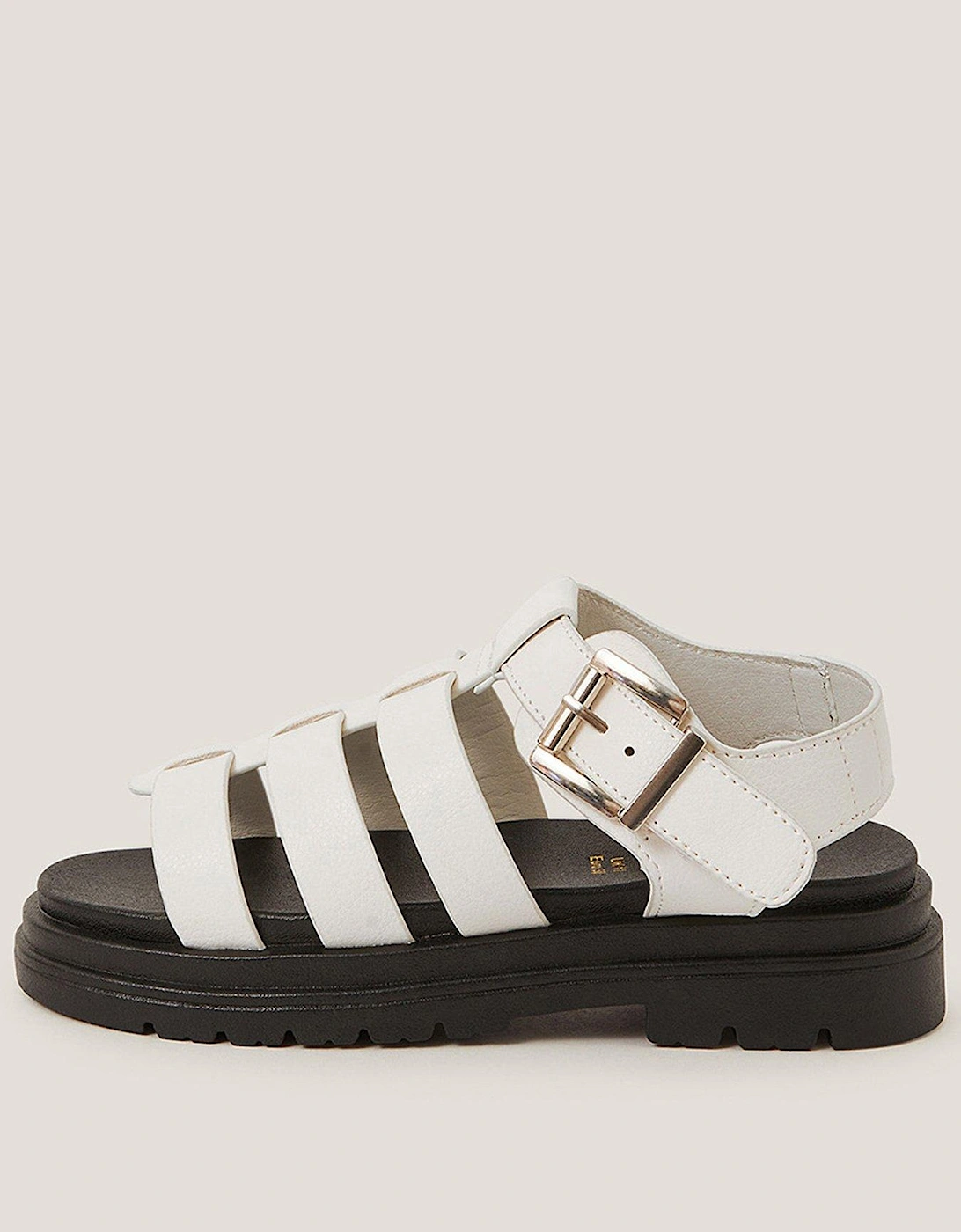 Girls Chunky Platform Sandals - White, 2 of 1