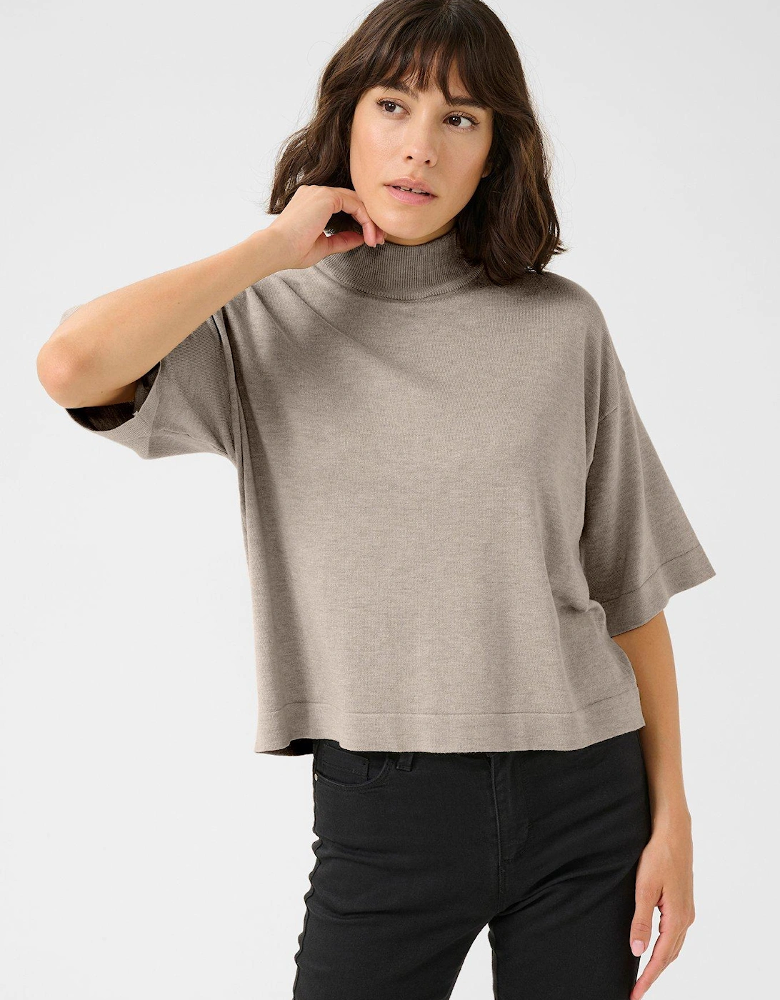 Lizza Turtleneck - Grey, 2 of 1