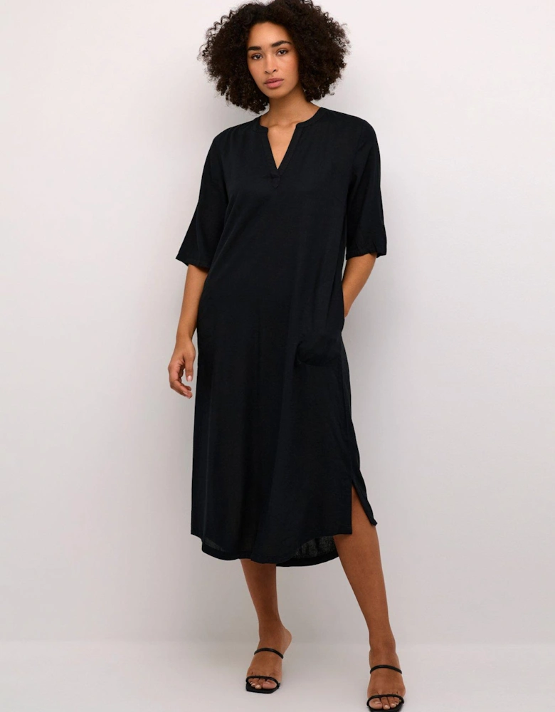 Milia Ftan Dress - Black