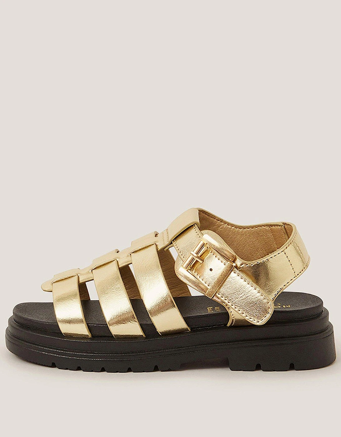 Girls Chunky Platform Sandals - Gold, 2 of 1