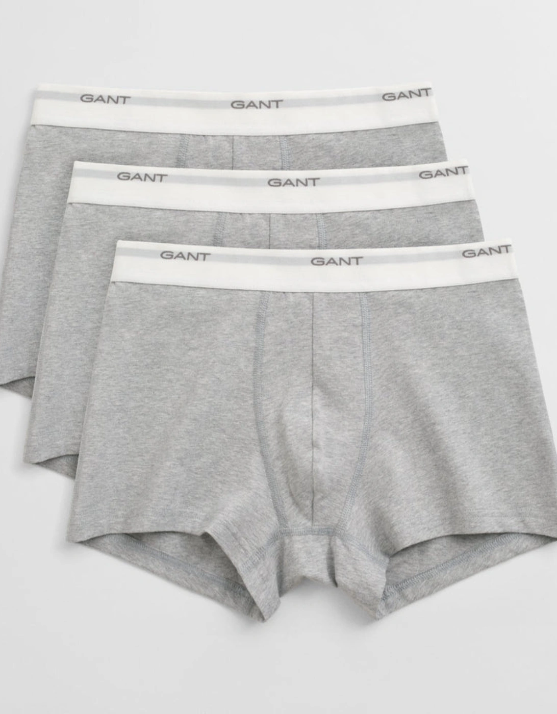 3-Pack Core Boxer Trunks, Light Grey Melange, 4 of 3