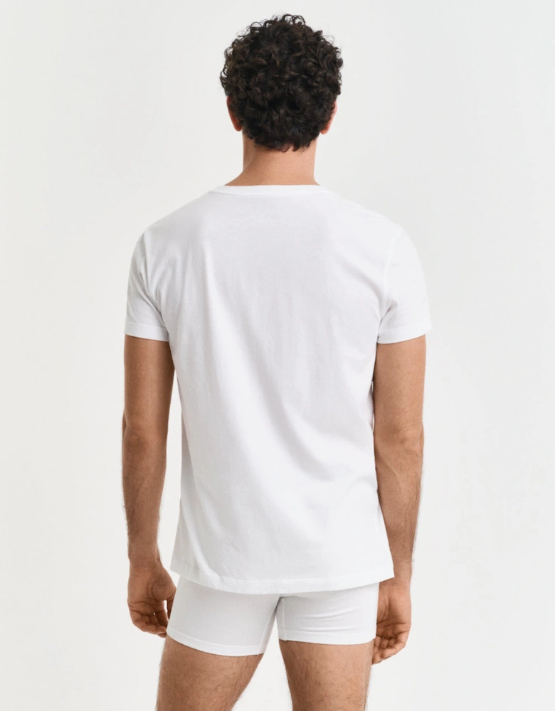 2-Pack Regular Fit Cotton Crew-Neck T-Shirts, White