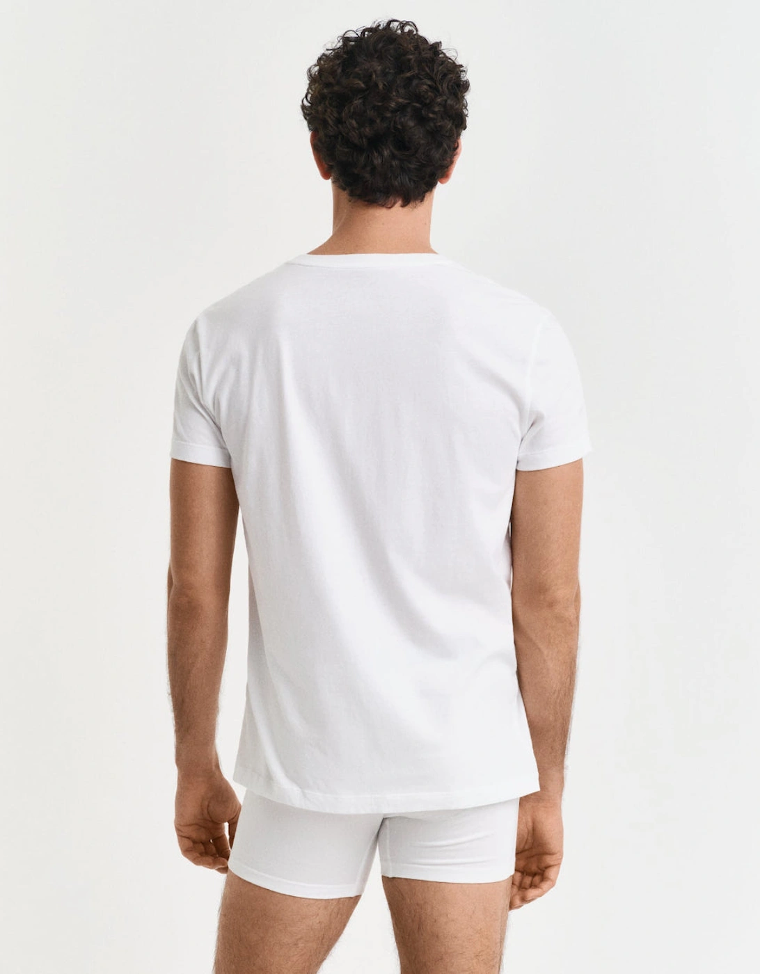 2-Pack Regular Fit Cotton Crew-Neck T-Shirts, White