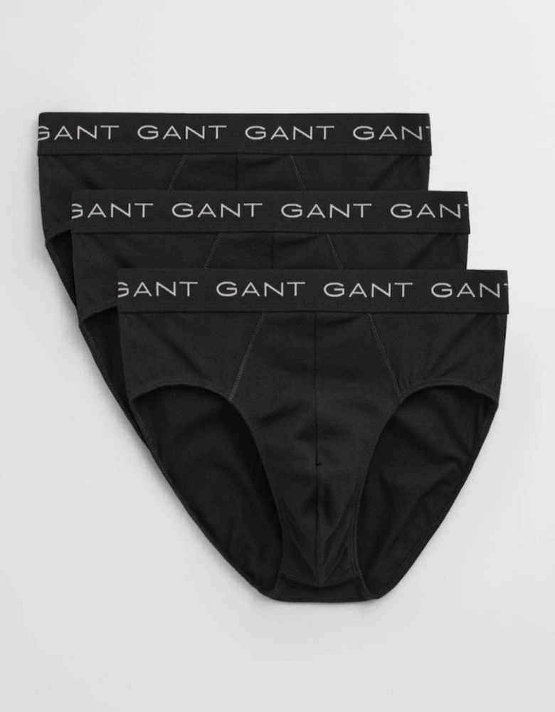 3-Pack Regular Waist Briefs, Black