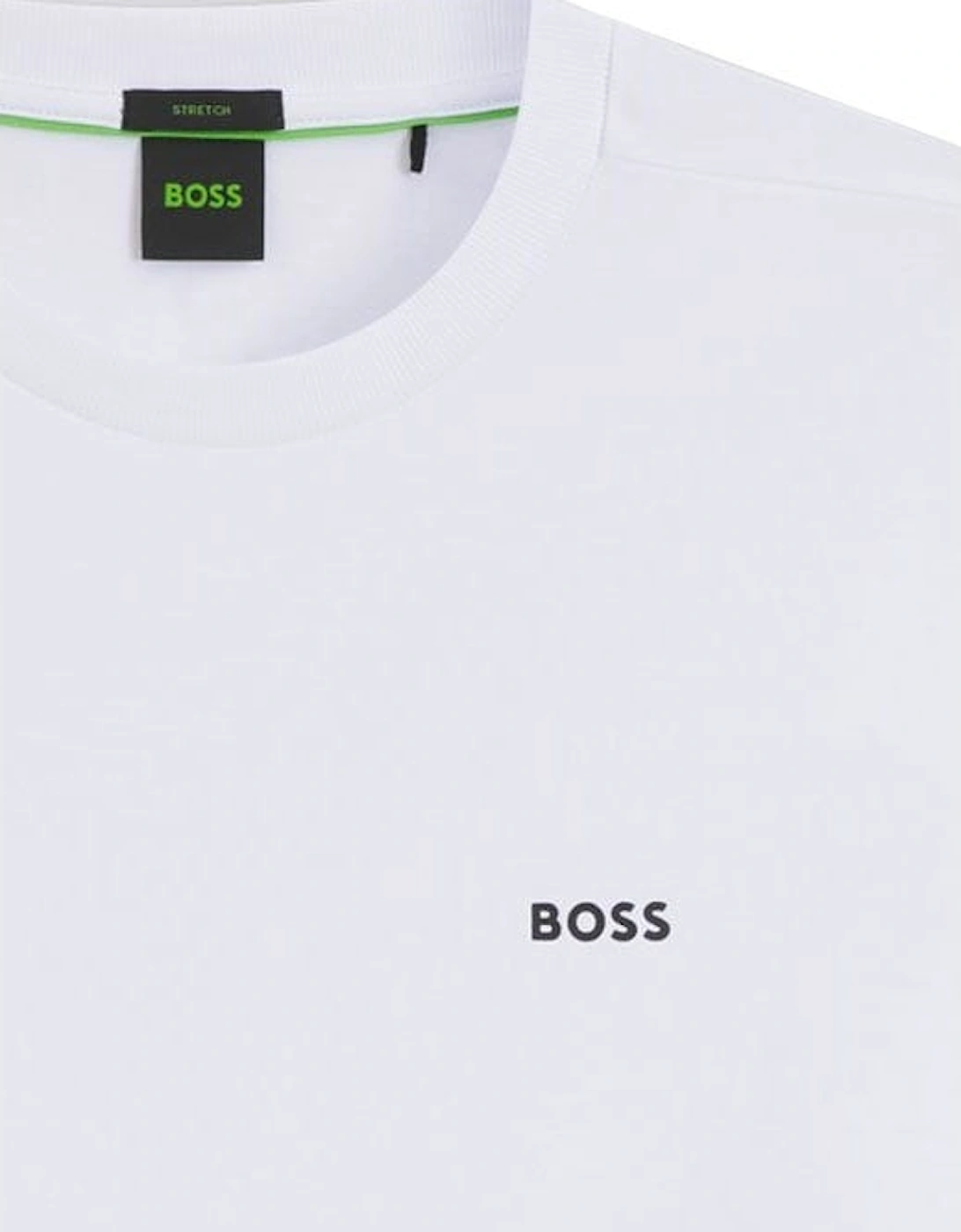 Men's White Regular Fit T-shirt.