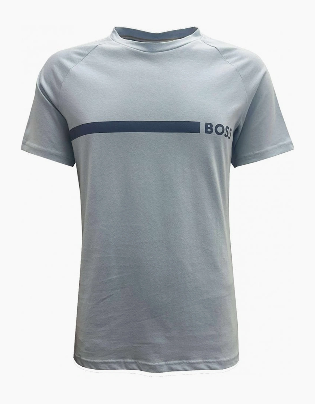 Hugo Boss Men's Grey Blue Slim Fit T-Shirt - Size: 44